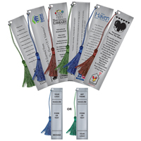 Customized Bookmark with Poem and Logo